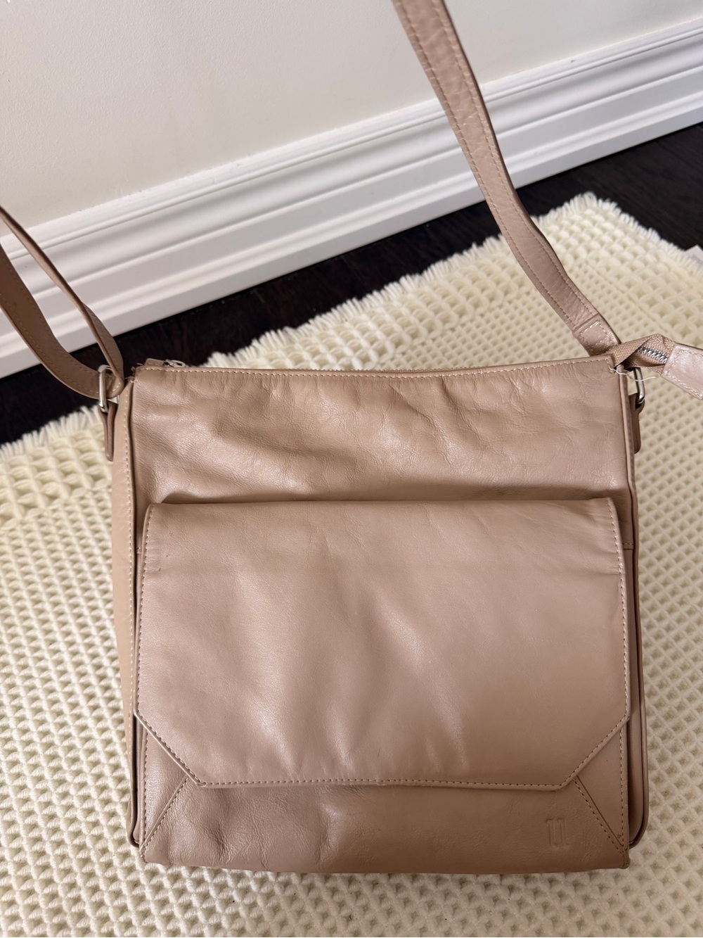 Pelle Leather Crossbody Bag